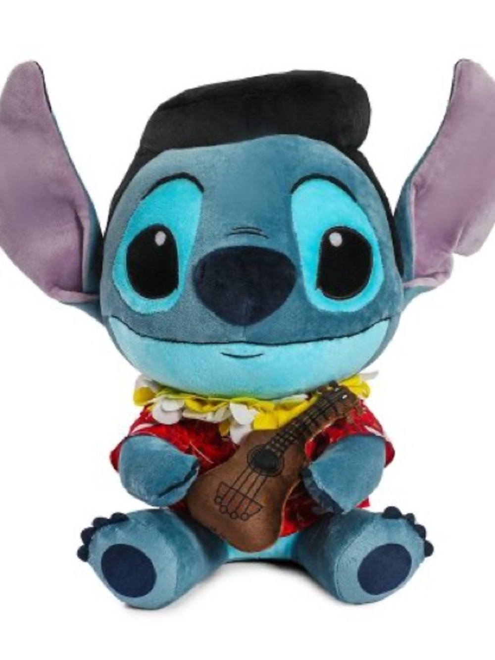 Disney Stitch Plush with Ukulele - Blue, Red, Yellow